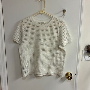 Mng  Ivory Knit Top in Sz XXL